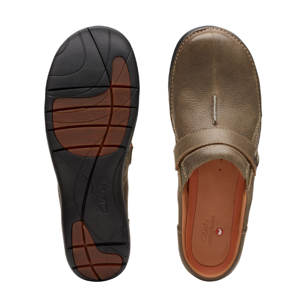 Clarks Unstructured Mocha Brown Casual Slide Shoes Sandals Women's 8 Med |  eBay