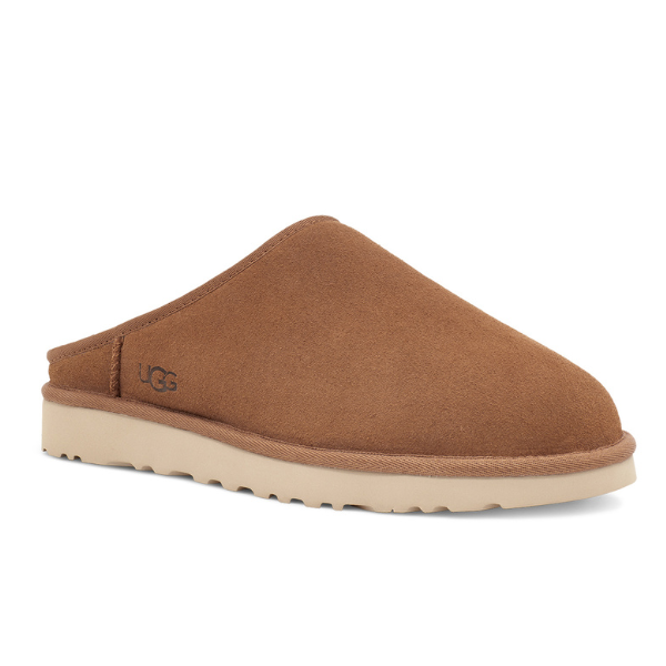 UGG Zapatillas clásicas sin cordones para hombre color castaño