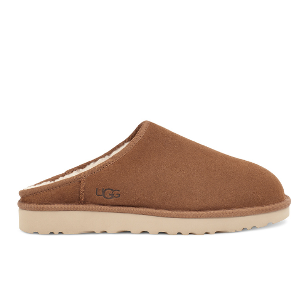 UGG Zapatillas clásicas sin cordones para hombre color castaño