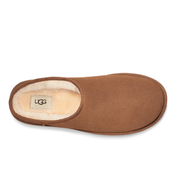 UGG Zapatillas clásicas sin cordones para hombre color castaño