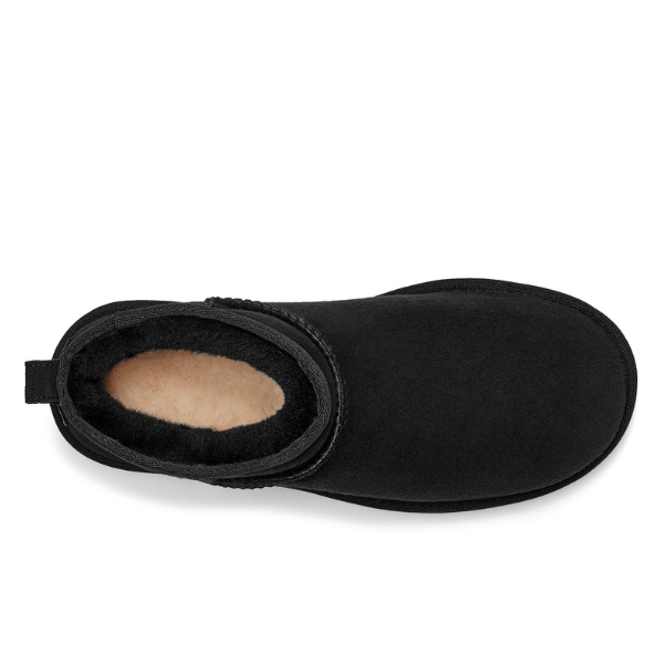 UGG Botas clásicas ultra mini para mujer, color negro