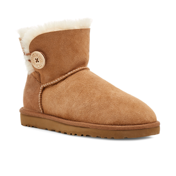 UGG Mini Bailey Button II Castaño para mujer