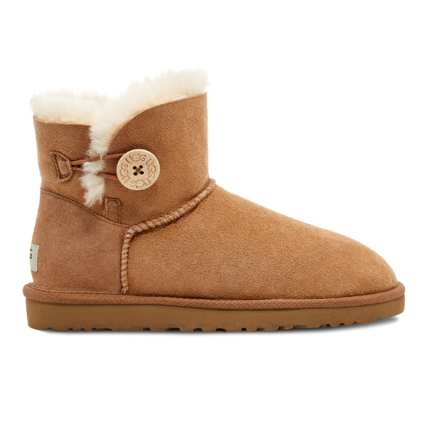 UGG Mini Bailey Button II Castaño para mujer