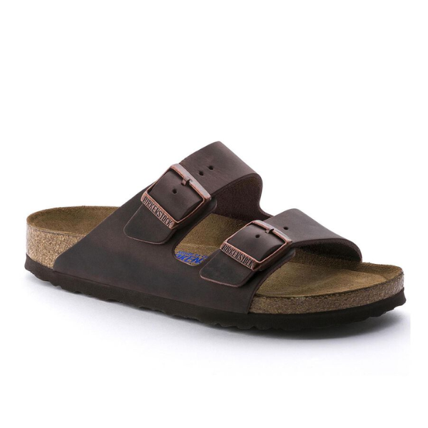 Birkenstock Herren-Arizona-Weichfußbett aus geöltem Habana-Leder