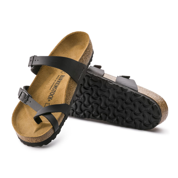 Birkenstock Mujer Mayari Birko-Flor Cuero Negro