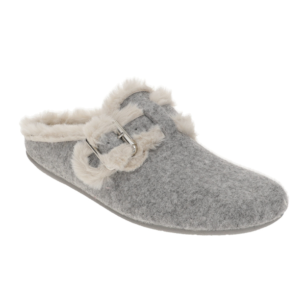 Sovella Kaitlyn Pantuflas para mujer, color gris