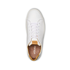 Olukai Men's Lae‘ahi Lī ‘Ili Leather Sneaker White