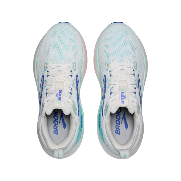 Brooks Women's Glycerin GTS 22 Wide White/Blue