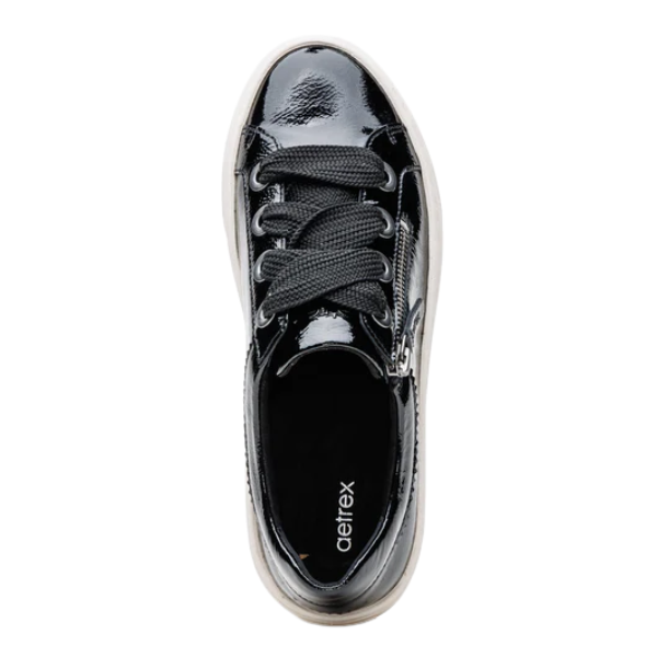 Aetrex Aubrey Platform Women's Black Patent