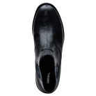 Black leather boot with 'Aetrex' branding on a white background