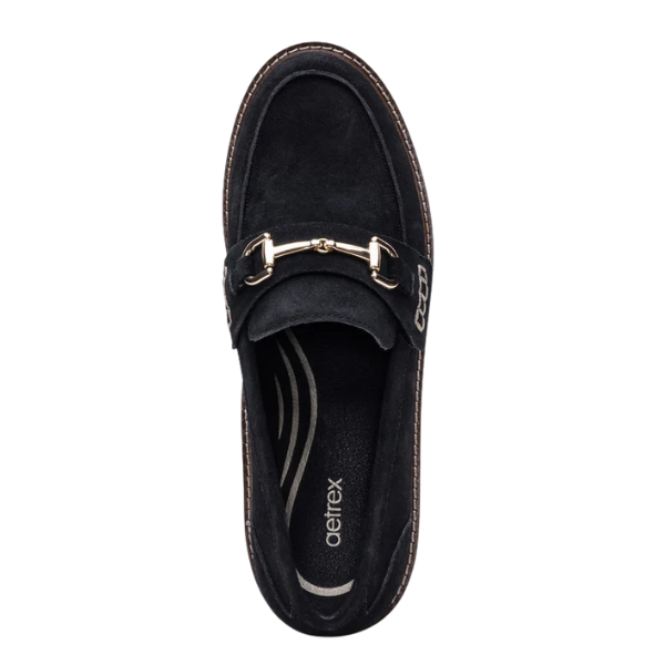 Aetrex Women's Collette Black Suede