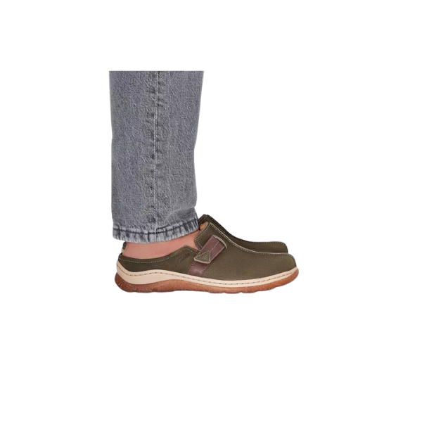 Clark's Women's Orlene Clog Olive Combination Nubuck