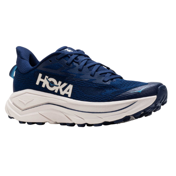 Hoka Men's Challenger 8 Wide Blue/Grout – Lucky Feet Shoes