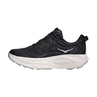 HOKA Women's Gaviota 6 Black/White stability running shoe for overpronation, shown on a white background.