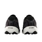 NEW BALANCE Men's 1080v15 Wide in Black/White shown from the back with INFINION on white cushioned soles.
