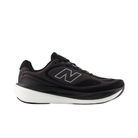 New Balance Men's 1080v15 Wide in Black/White features a mesh upper, white sole, and side N logo.