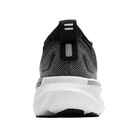 Rear view of BROOKS Men's Glycerin GTS 23 Wide Black/White running shoe, thick sole, and heel pull tab.