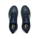 Top view of BROOKS Women's Glycerin GTS23 Wide in navy/white with white soles and branded insoles.