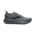 BROOKS Men's Glycerin GTS 23 Wide running shoe in grey, featuring lace-up closure, structured support, and textured sole.