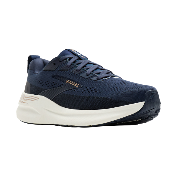 BROOKS 110455-422 M Beast GTS 26 men's stability shoes in Peacoat/Indigo with white sole, shown at an angle.