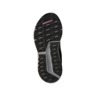 Brooks Women's Ariel GTS 26 Oyster/Pink shoe sole with pink BROOKS logo near heel on a white background.