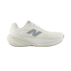 The NEW BALANCE Women's 860V15 Wide White/Silver running shoe with Fresh Foam X and a gray N logo, side profile shown.