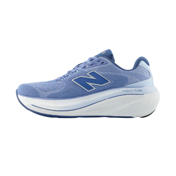New Balance Women's 860V15 Blue/White running shoes with Fresh Foam X, mesh upper, shown side view on white background.