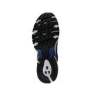 NEW BALANCE Men's 530 Silver/Blue running shoe sole with blue accents, highlighting tread on a white background.