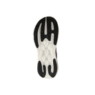 Bottom view of the New Balance Women's 1080V15 White/Pink shoe with a white sole and black textured grip sections.