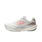 NEW BALANCE 1080V15 Women's Running Shoe in White/Pink with cushioned sole and breathable mesh upper.