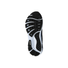 BROOKS Women's Ghost 18 Black/White Wide running shoe sole with textured grip, shown from the bottom on white.