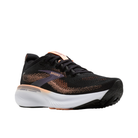 BROOKS Women's Adrenaline GTS 25 running shoes in Black/Peach with a white sole, shown at an angle on white.