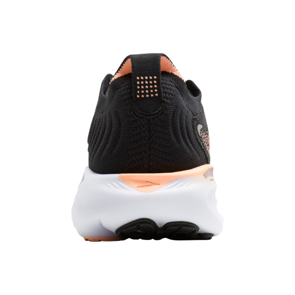 Rear view of the Brooks Women's Adrenaline GTS 25 Black/Peach, designed for style and foot pain relief.