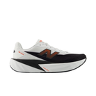 New Balance Men's Rebel V5 White/Flame running shoes with FuelCell midsole for responsive cushioning.