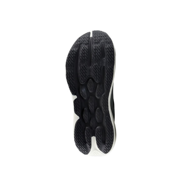 New Balance Women's 1080V15 Mint/Black sole, black with white accents, centered on a white background.
