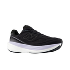 NEW BALANCE Women's 1080V15 Black/Violet running shoe with mesh upper and white sole, shown in profile.