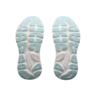 Two green and navy HOKA New Balance Women's Gaviota 6 soles with textured tread, shown on a white background.