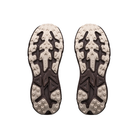 Two HOKA Men's Challenger 8 Grey shoe soles with rugged treads, viewed from below on a white background.