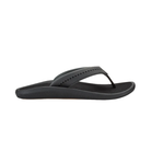 OLUKAI Women's Ulele Black: water-ready flip-flops with a supportive footbed and perforated strap for any adventure.