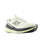 New Balance Men’s 1080V15 in Pistachio/Black with enhanced cushioning and a thick, light green sole.