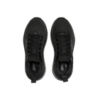 Brooks Men’s Ghost Max 4 in Black/Black, top view on white background.