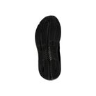 Textured black sole with ridged tread from BROOKS Men’s Ghost Max 4 Black/Black, on a white background.