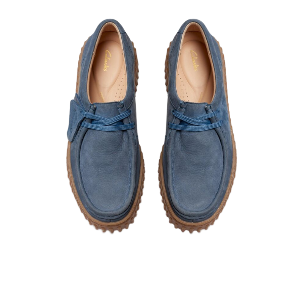 Clarks Women's Torhill Bee Shoe (Medium Width) Blue Suede