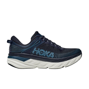 HOKA Men's Bondi 7 (Wide Width) Blue/White