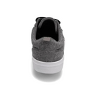 The Rival Mens Tilt Grey Chambray by RIVAL, INC. is shown from the back, highlighting its padded collar and white rubber outsole against a plain white background.