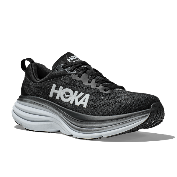 HOKA Damen Bondi 8 Schwarz/Weiß