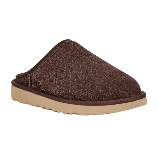 UGG Men's Classic Slip-On Shaggy Suede Brown