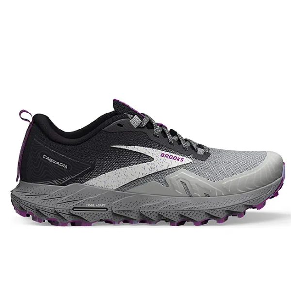 Brooks Cascadia 17 Oyster/Perla ennegrecida/Púrpura para mujer