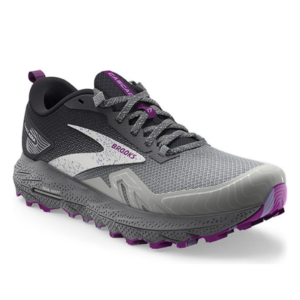 Brooks Cascadia 17 Oyster/Perla ennegrecida/Púrpura para mujer