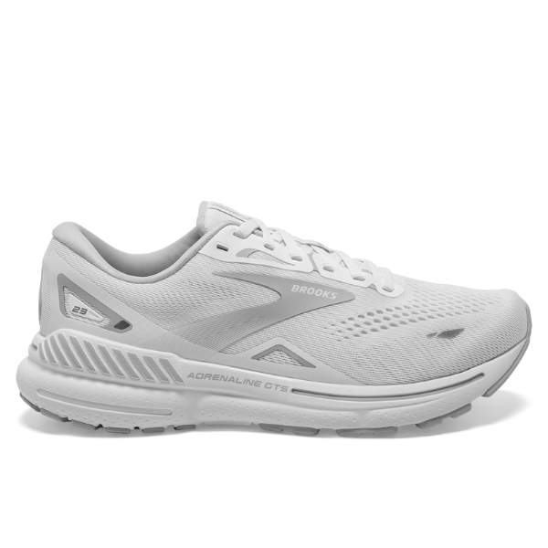 Brooks Women's Adrenaline GTS 23 Wide White/Oyster/Silver